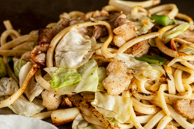 佐用名物ホルモン焼うどん